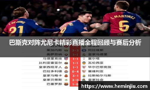 巴斯克对阵尤尼卡精彩直播全程回顾与赛后分析